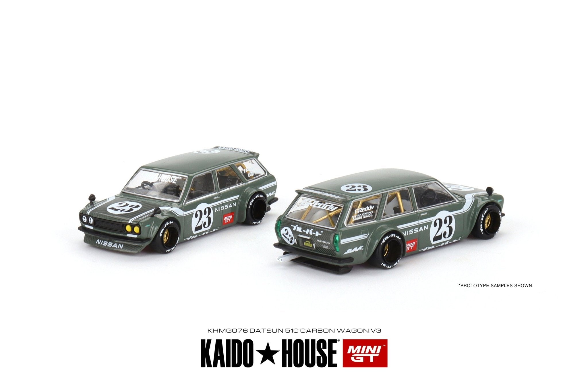 *PREORDER* Kaido House x MINI GT 1/64 Nissan Datsun Street 510 Racing V1 in  Black Carbon