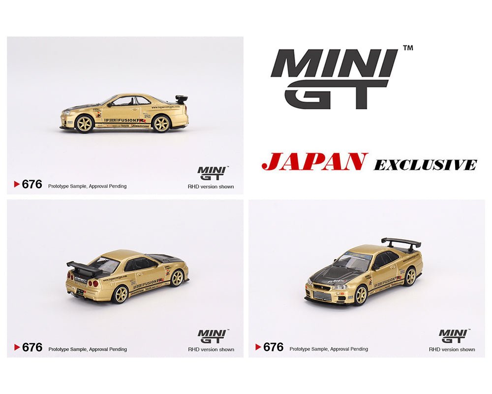Nissan Skyline GT-R (R34) Top Secret Gold Japan Big J's Garage