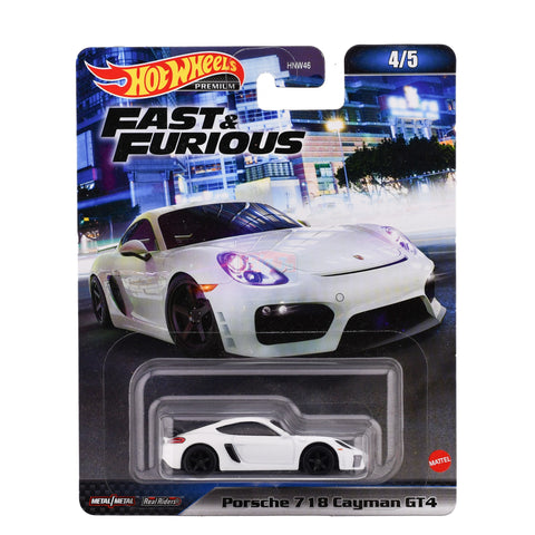 2021 Hot Wheels Premium Fast and Furious PORSCHE 718 CAYMAN Big J's Garage