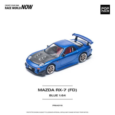 Mazda RX-7 (FD3S) Re-Amemiya Widebody Metallic Blue Pop Race - Big J's Garage