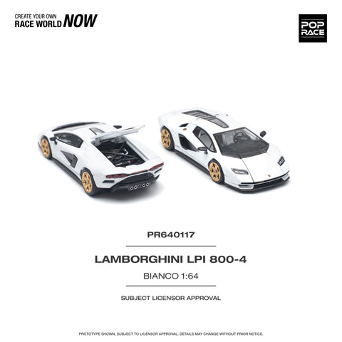 Lamborghini Countach LPI 800-4 Bianco Siderale Pop Race - Big j's Garage