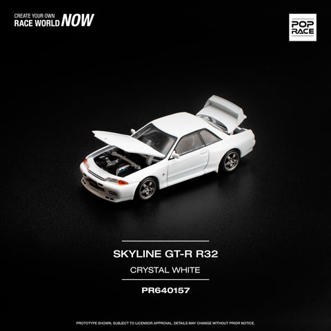 Nissan Skyline GT-R R32 Crystal White Pop Race - Big J's Garage