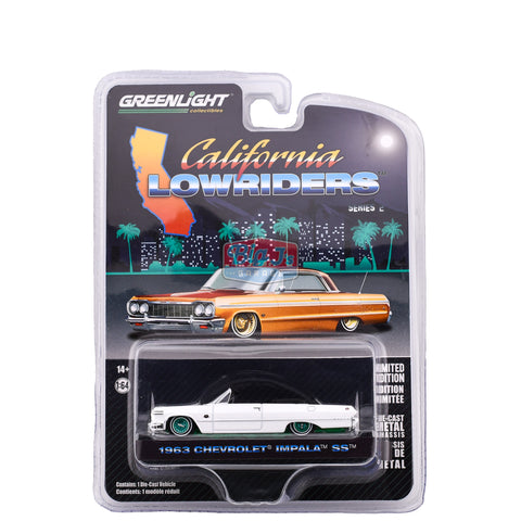(Chase) 1963 Chevrolet Impala SS California Lowriders Series 2 Greenlight Collectibles Big J's Garage