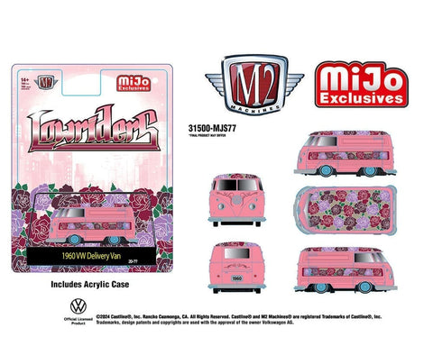 1960 Volkswagen Delivery Shor Van Lowriders Limited Edition – Metallic Pink – Mijo Exclusives - Big J's Garage