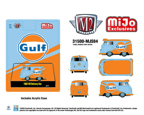 1960 Volkswagen Delivery van GULF Blue MiJo M2 Machines - Big J's Garage