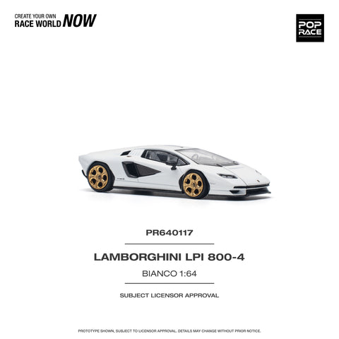 Lamborghini Countach LPI 800-4 Bianco Siderale Pop Race  - Big j's Garage 