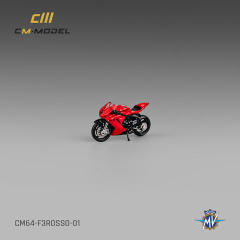 MV Agusta F3 Rosso Red With Showgirl Limited Edition 1:64 CM Model - Big J's Garage