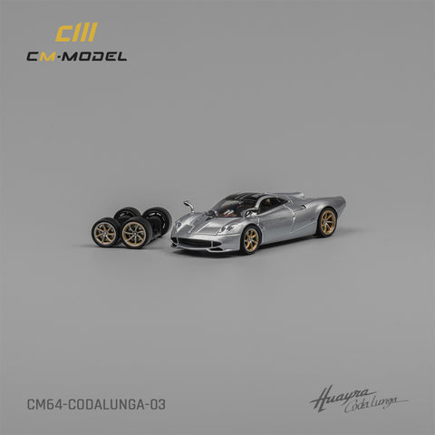 Pagani Huayra Codalunga Metallic Silver CM Model - Big J's Garage