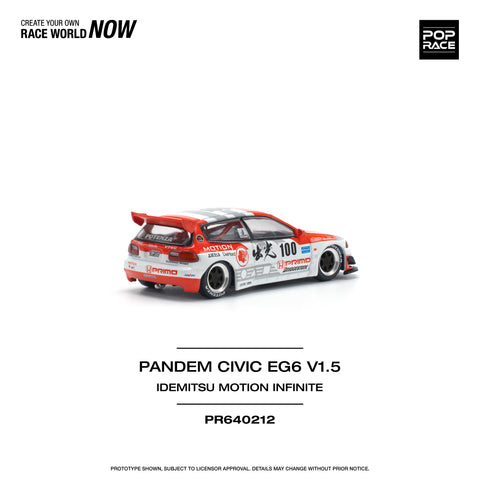 Honda Civic EG6 Pandem V1.5 Idemitsu Motion Infinite Pop Race - Big J's Garage