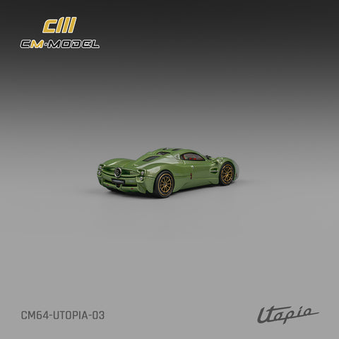 Pagani Utopia Metallic Green CM Model - Big J's Garage