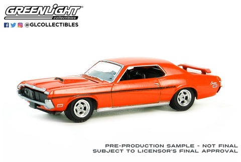 1969 Mercury Cougar Eliminator – Competition Orange Muscle Series 28 6-Car Assortment Greenlight Collectibles - Big J's Garage