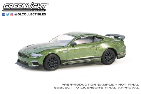 2022 Ford Mustang Mach 1 Eruption Green Muscle Series 28 Greenlight Collectibles - Big J's Garage