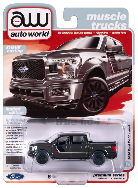 2020 Ford F-150 Truck Lead Foot Gray w/Hood & Side Stripes Auto World - Big J's Garage