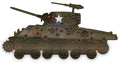 M4A3 Sherman Tank * United States Army Grafenwoehr, Germany Training Area - Army Green, Shot Up, No Tracks & Rusted Johnny Lightning Assortment History Command / Control Support 2024 Version A - Big J's Garage