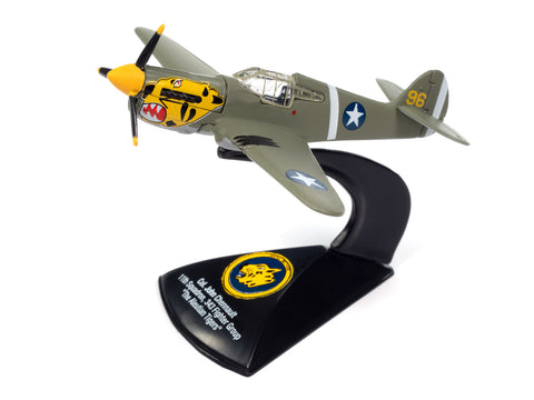  Curtiss P-40 Warhawk Protecting Our Back Door & Olive Drab 11th Aleutian Tigers Johnny Lightning Assortment History Reveled 2024 Version A - Big J's Garage