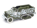 White Lightning WWII M16 Half-track Clearing the Pocket - Olive Drab Snow Camo Johnny Lightning Assortment History Reveled 2024 Version A - Big J's Garage