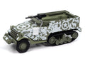  WWII M16 Half-track Clearing the Pocket - Olive Drab Snow Camo Johnny Lightning Assortment History Reveled 2024 Version A - Big J's Garage