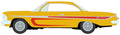 1961 Chevy Impala SS 409 (Scrapin’)-Metallic Yellow w/Red&nbsp; Johnny Lightning Street Freaks Assortment 2024 Release 1A Sealed Case of 6 - Big J's Garage