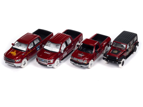 Ultra Red Chase Auto World Big Country Collectibles Premium 4-Car Assortment 2024 Release 1 Sealed Case of 6 - Big J's Garage