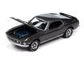 1969 Ford Mustang Mach I John Wick Hitman Gray Johnny Lightning - Big J's Garage