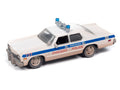 1975 Dodge Monaco Chicago Police White (Dirty Version) Johnny Lightning - Big J's Garage