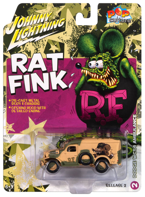 Dodge WC54 Rat Fink Desert Camo Johnny Lightning