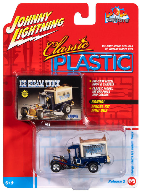 Classic George Barris Ice Cream Truck Navy & Cream Johnny Lightning - Big J's Garage