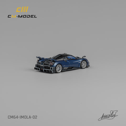 Pagani Imola Carbon Blue Limited Edition 1:64 CM Model - Big J's Garage