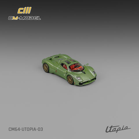 Pagani Utopia Metallic Green CM Model - Big J's Garage