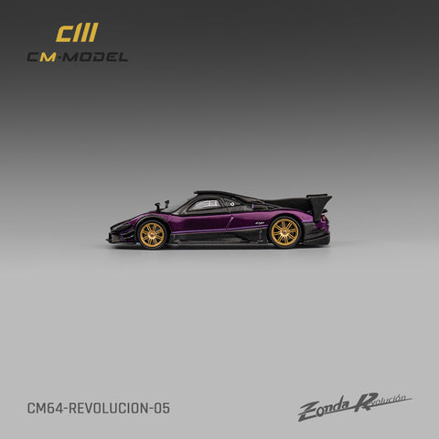 Pagani Zonda Revolucion Purple Limited Edition 1:64 CM Model - Big J's Garage