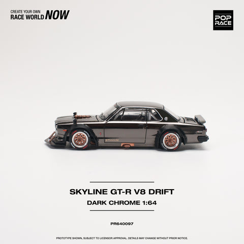 Nissan Skyline GT-R V8 Drift (Hakosuka) Dark Chrome Pop Race - Big J's Garage