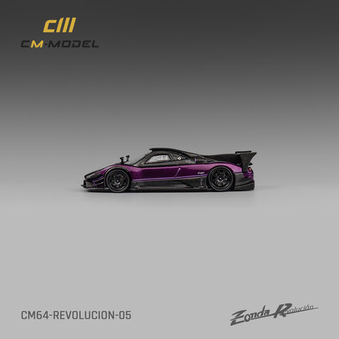 Pagani Zonda Revolucion Purple Limited Edition 1:64 CM Model - Big J's Garage