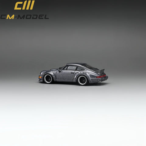 Porsche 964 Widebody Metallic Gray Limited Edition 1:64 CM Model - Big J's Garage