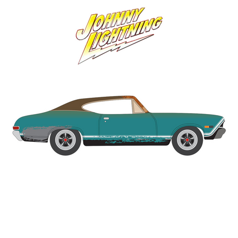 1968 Chevy Chevelle Projects in Progress Tripoli Turquoise Johnny Lightning - Big J's Garage