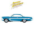 1961 Chevy Impala SS 409 Scrapin' Metallic Blue w/ White Johnny Lightning - Big J's Garage