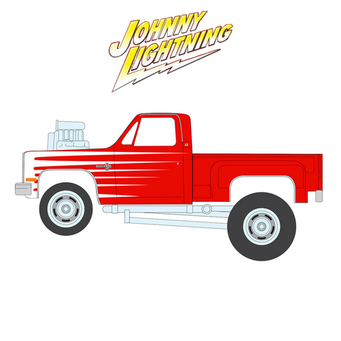 1987 Chevy Silverado Zingers Bright Red Johnny Lightning - Big J's Garage