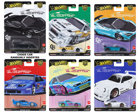 Silhouettes Car Culture Hot Wheels Premium Assortment G Hot Wheels Sealed Case Of 10 - Big J's Garage