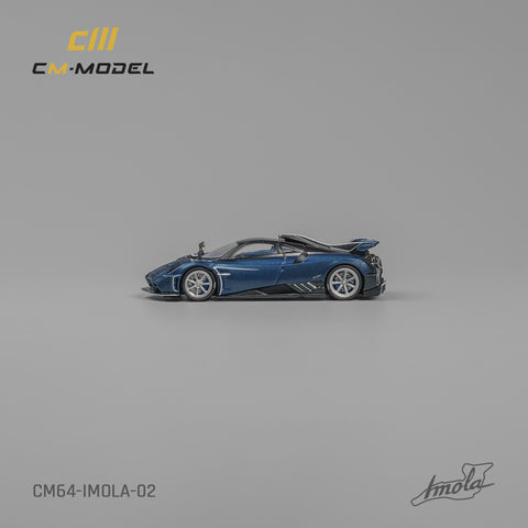 Pagani Imola Carbon Blue Limited Edition 1:64 CM Model - Big J's Garage