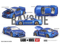 Nissan Skyline GT-R R34 Kaido Works V2 Aero Shinjuku V2 Blue Kaido House x Mini GT - Big J's Garage