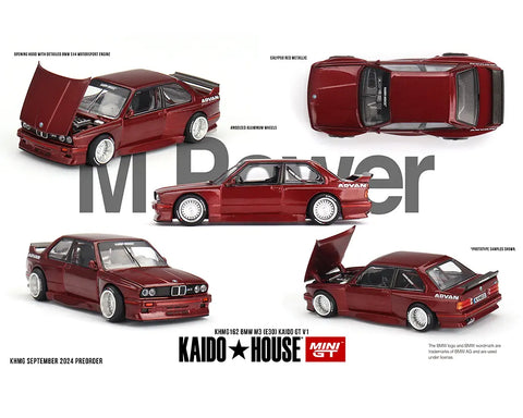 BMW M3 E30 Kaido GT V1 M Red Kaido House x Mini GT - Big J's Garage