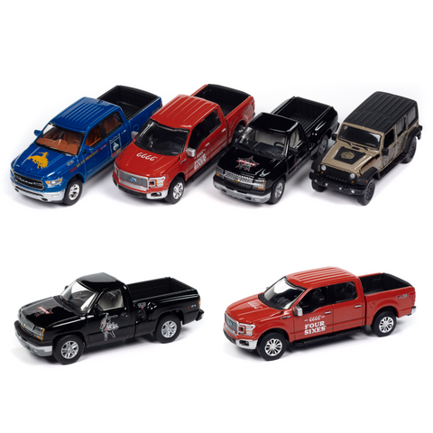 Auto World Big Country Collectibles Premium 4-Car Assortment 2024 Release 1 Sealed Case of 6 - Big J's Garage