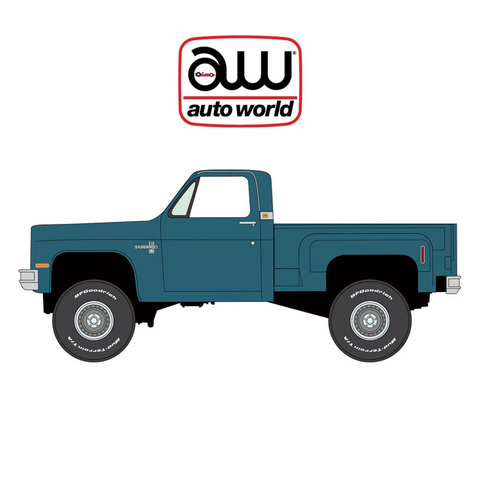 1981 Chevrolet Silverado 10 Stepside 4x4 Medium Blue Auto World - Big J's Garage