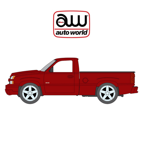 (Pre-Order) 2005 Chevy Silverado SS Clone Single Cab Cateye Candy Apple Red Metallic Auto World