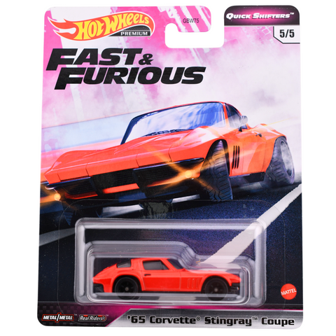 '65 Corvette Stingray Fast & Furious Hot Wheels Premium = Big J's Garage