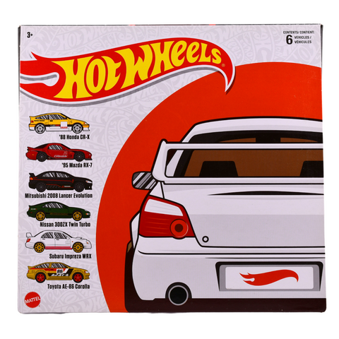 6 Car JDM Display Box Set Hot Wheels - Big J's Garage