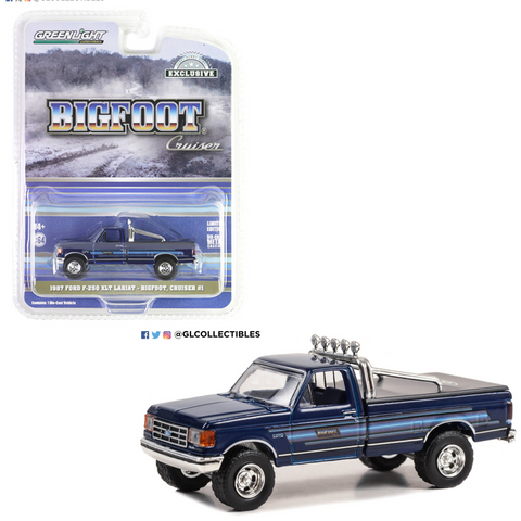 1987 Ford F-250 XLT Lariat - Bigfoot Cruiser #1 - Ford, Scherer Truck Equipment and Bigfoot 4x4 Collaboration (Only 300 Produced) (Hobby Exclusive) Greenlight Collectibles - Big J's Garage