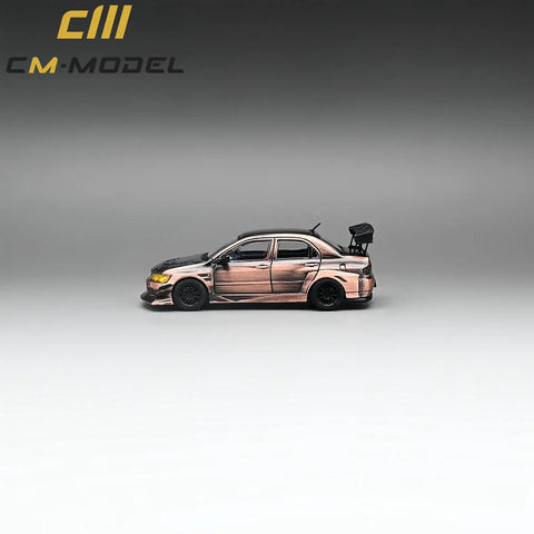 Mitsubishi Evo ix Widebody Bronze With Carbon Limited Edition 1:64 CM Model - Big J's Garage