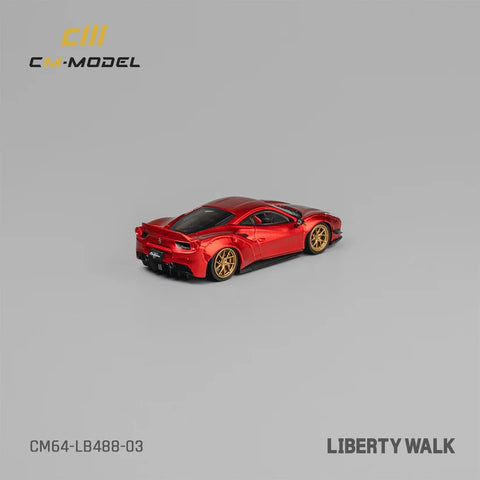 Ferrari LB488 Widebody LM Liberty Walk Limited Edition 1:64 CM Model - Big J's Garage