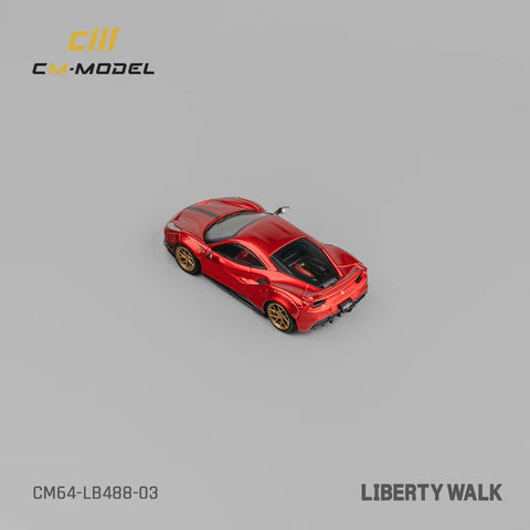 Ferrari LB488 Widebody LM Liberty Walk Limited Edition 1:64 CM Model - Big J's Garage