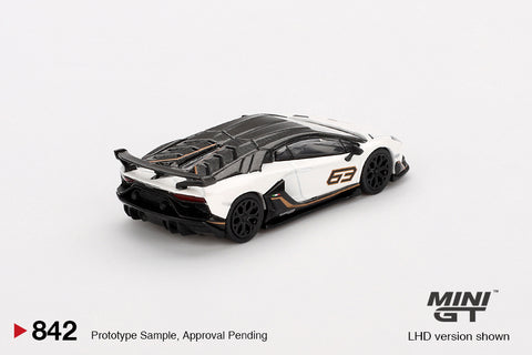 Lamborghini Aventador SVJ 63 – Bianco Asopo Mini GT - Big J's Garage